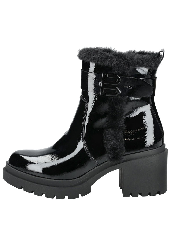 Bagatt Stiefelette Lederimitat/Textil Schwarz Lack Warmfutter - surf4shoes