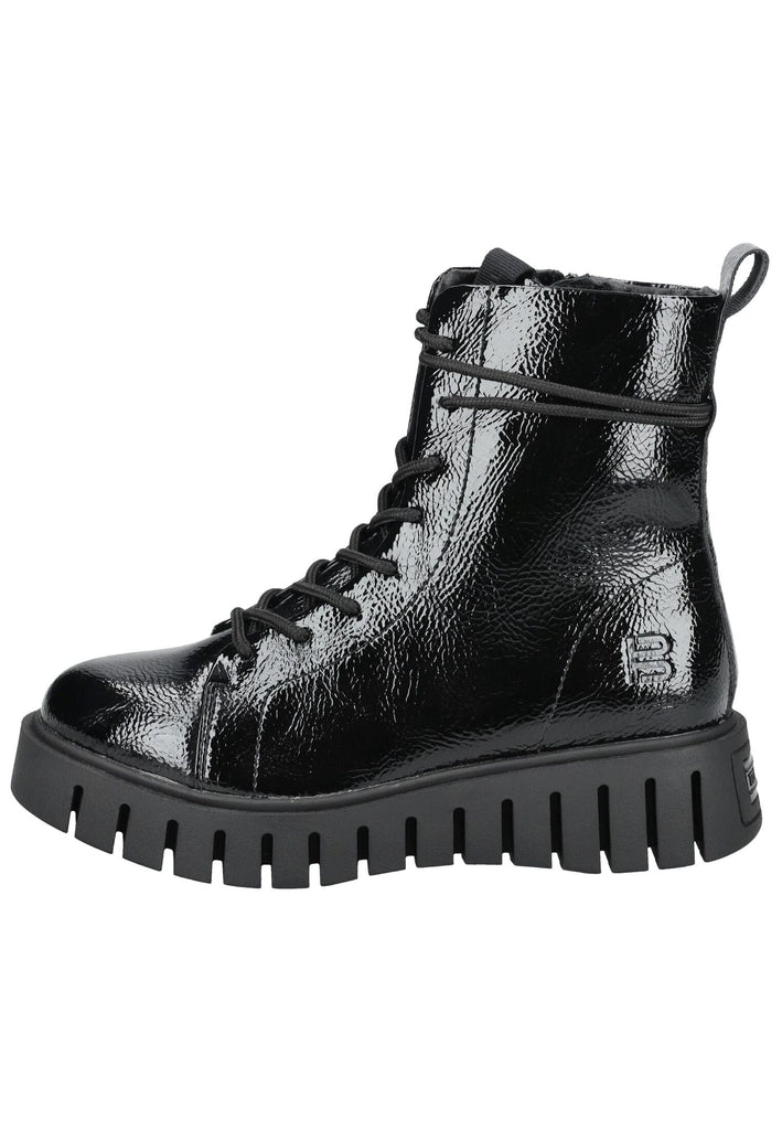 Bagatt Stiefelette Lederimitat Schwarz Lack - surf4shoes