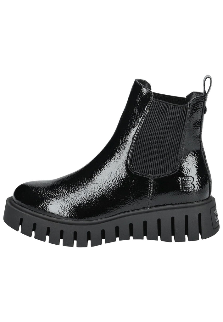 Bagatt Stiefelette Lederimitat/Textil Schwarz Lack - surf4shoes