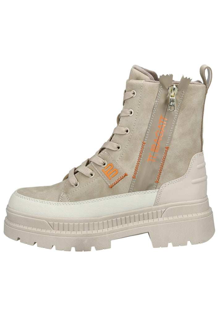 Bagatt Stiefelette Lederimitat/Textil Beige/Weiß Warmfutter - surf4shoes