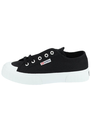 Superga Sneaker Textil Schwarz/Weiß - surf4shoes
