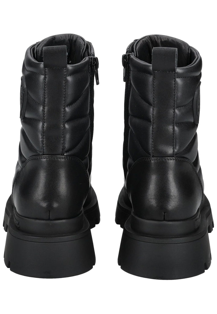 Blauer Stiefelette Leder/Synthetik Schwarz - surf4shoes