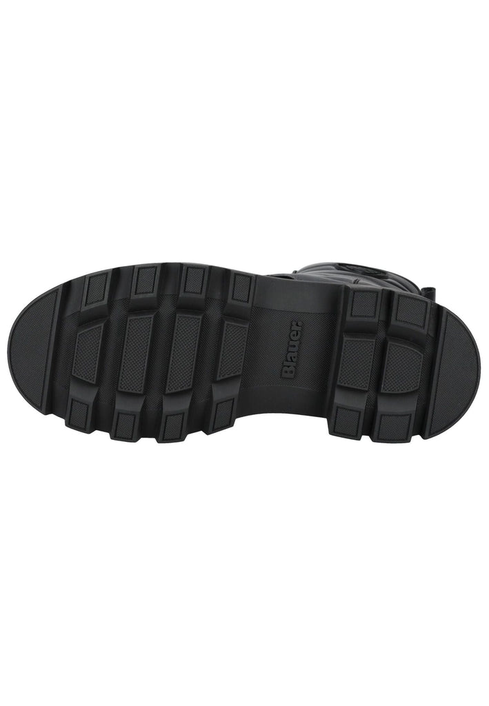 Blauer Stiefelette Leder/Synthetik Schwarz - surf4shoes