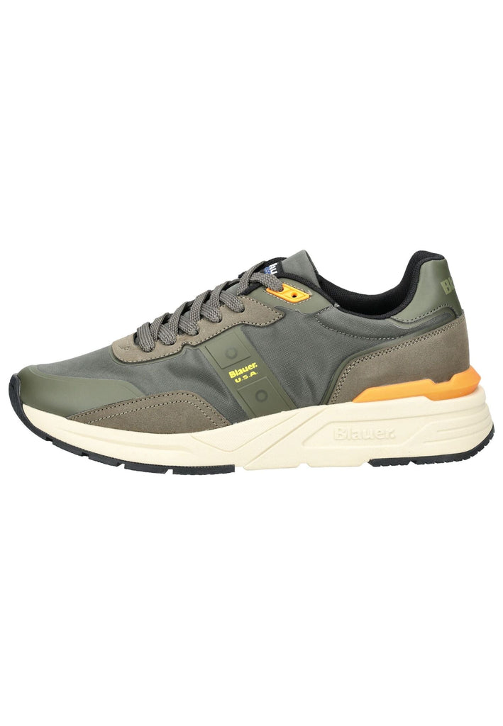 Blauer Sneaker Lederimitat Grün - surf4shoes