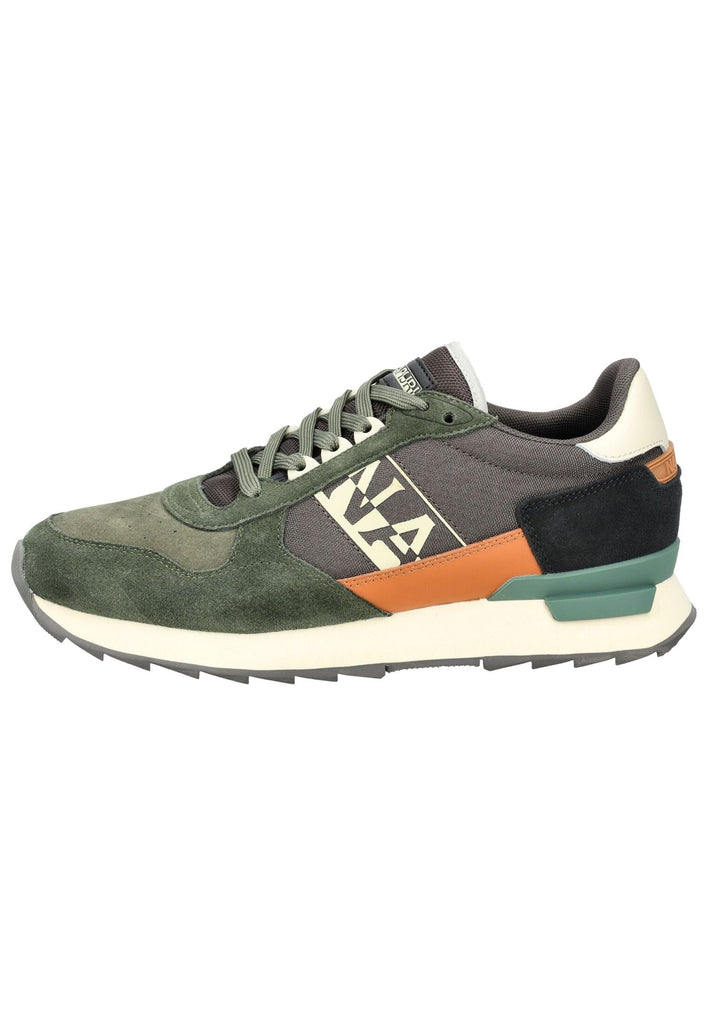 Napapijri Sneaker Veloursleder Grün/Schwarz - surf4shoes