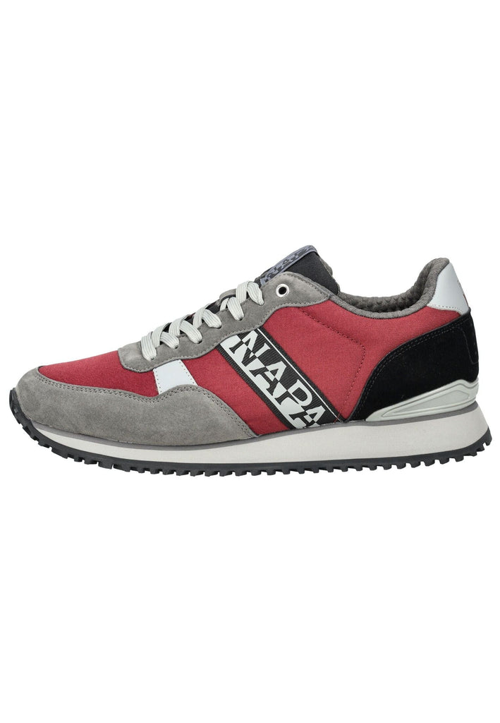 Napapijri Sneaker PU Grau/Rot - surf4shoes