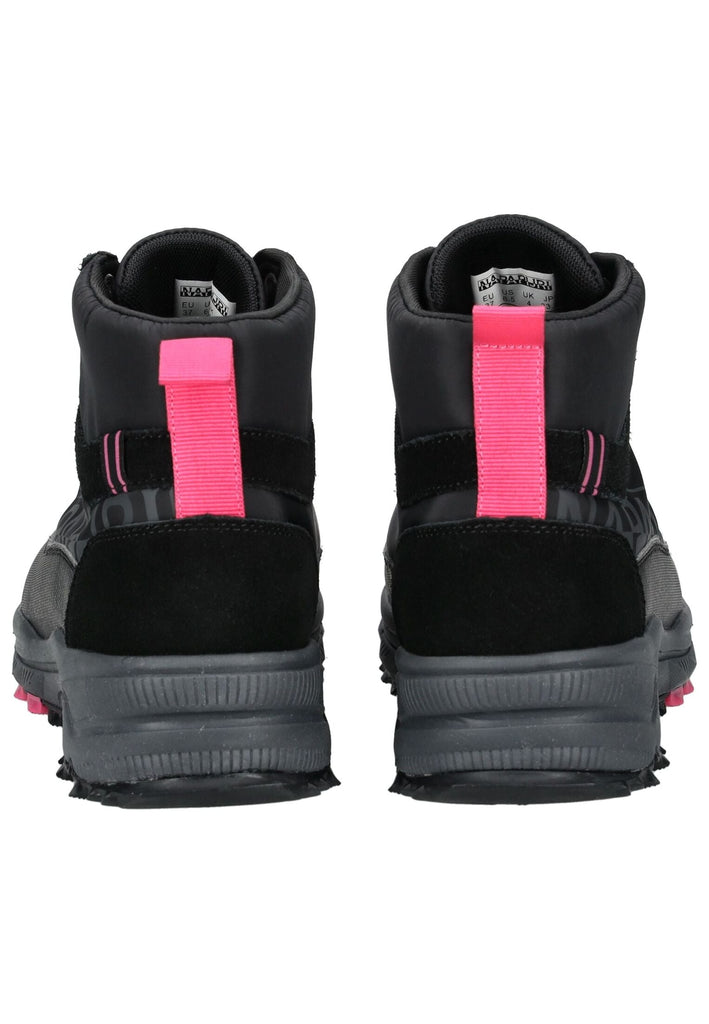 Napapijri Stiefelette Veloursleder/Textil Schwarz Warmfutter - surf4shoes