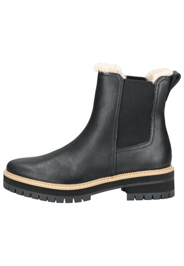 TOMS Stiefelette Leder/Textil Schwarz Warmfutter - surf4shoes