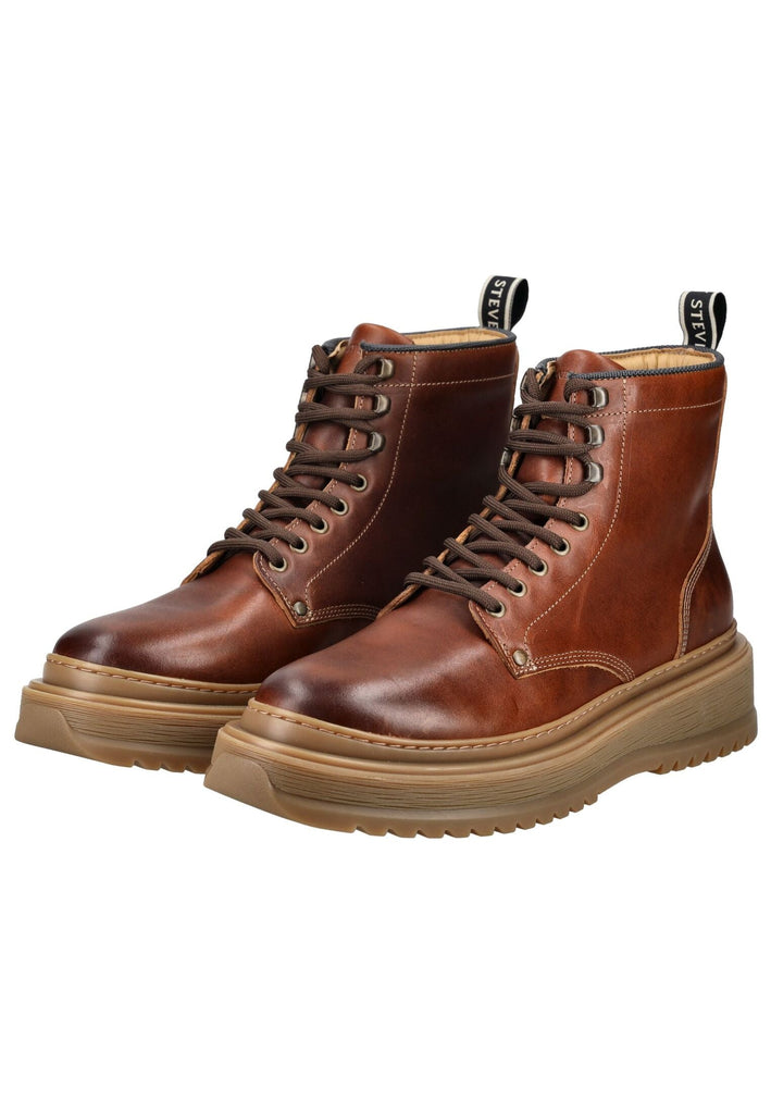 Sneaky Steve Stiefelette Leder Cognac Warmfutter - surf4shoes