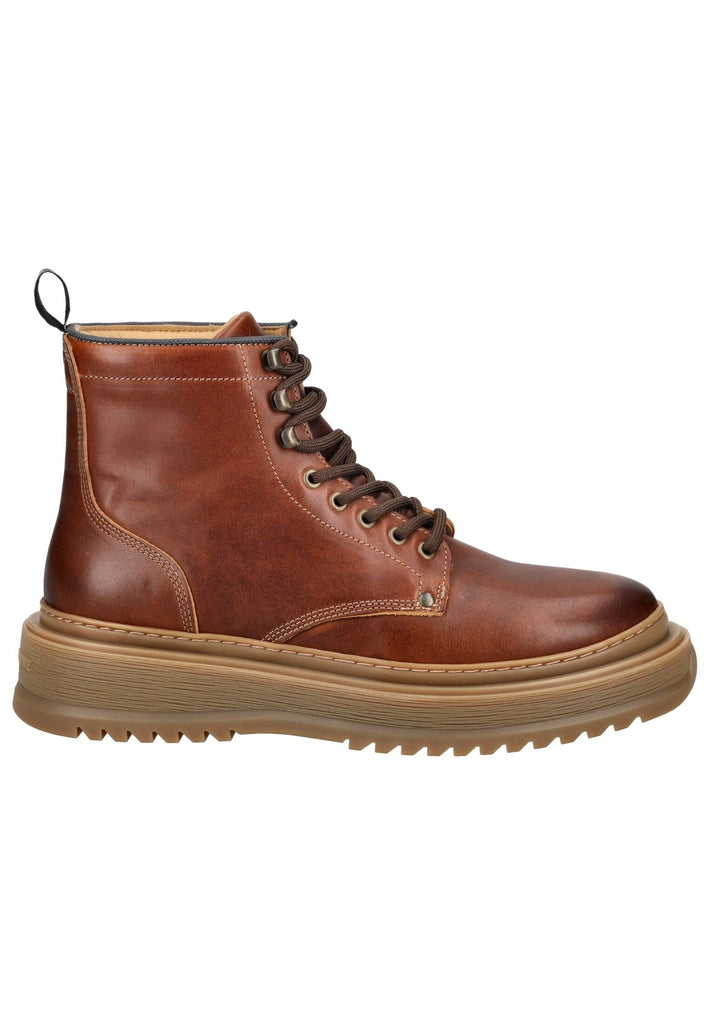 Sneaky Steve Stiefelette Leder Cognac Warmfutter - surf4shoes