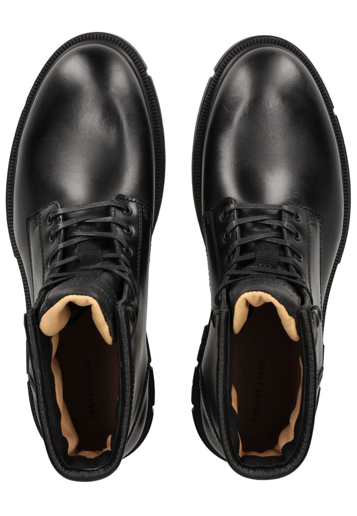 Sneaky Steve Stiefelette Leder Schwarz - surf4shoes