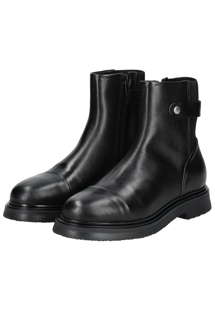 Pavement Stiefelette Leder Schwarz - surf4shoes