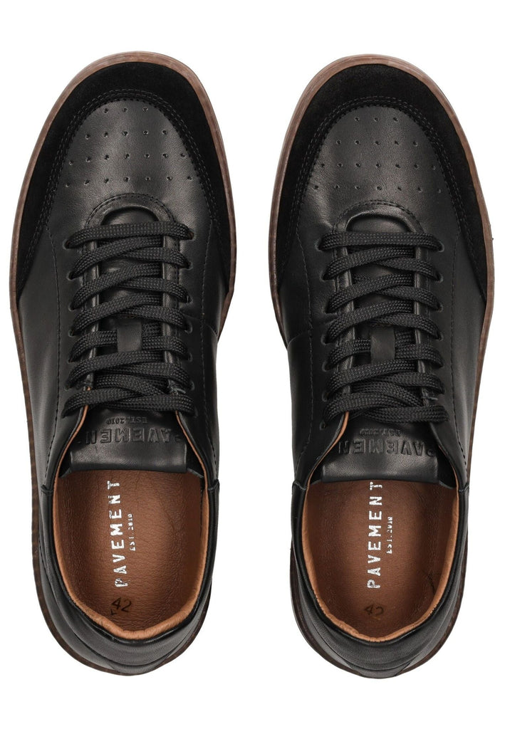 Pavement Sneaker Nappaleder Schwarz - surf4shoes