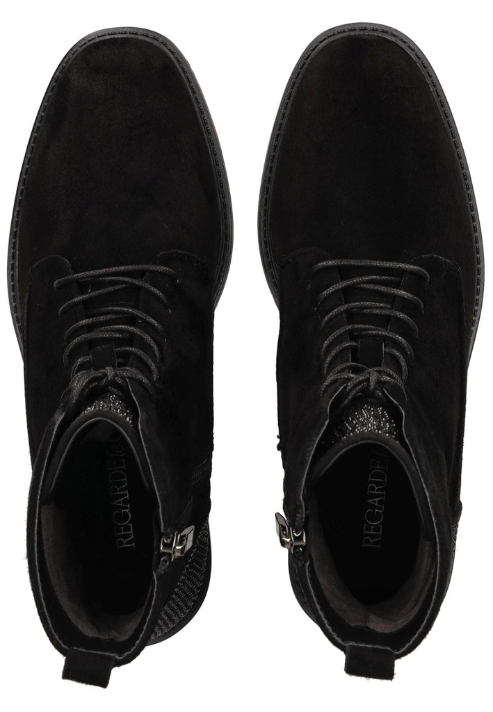 Regarde Le Ciel Stiefelette Leder Schwarz Warmfutter - surf4shoes