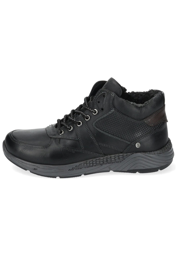 Hush Puppies Stiefelette Leder Schwarz Warmfutter - surf4shoes