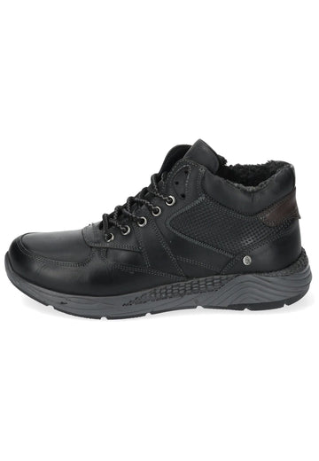 Hush Puppies Stiefelette Leder Schwarz Warmfutter - surf4shoes