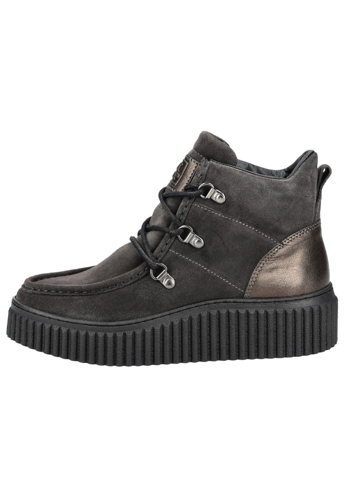 Marc O Polo Stiefelette Veloursleder Graphite - surf4shoes
