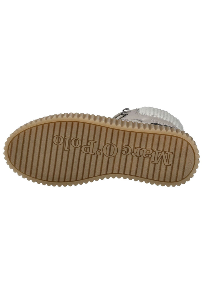 Marc O Polo Stiefelette Leder/Textil Taupe/Beige Warmfutter - surf4shoes