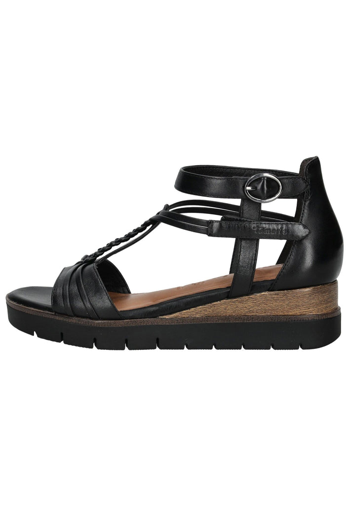 Tamaris Sandalen Leder/Synthetik Schwarz - surf4shoes