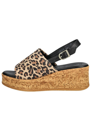 Tamaris Sandalen Leder Leopard - surf4shoes