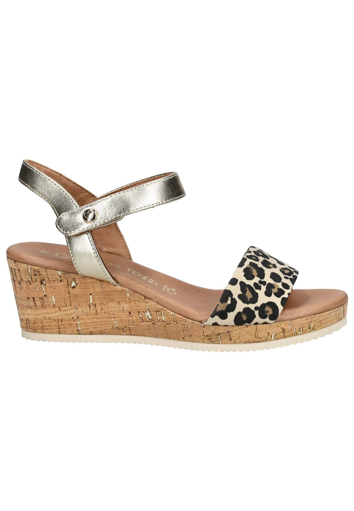 Marco Tozzi Sandalen Leder Leopard - surf4shoes