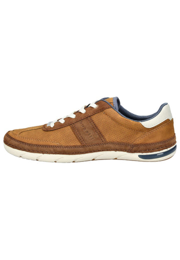 Bugatti Halbschuhe Lederimitat Cognac - surf4shoes