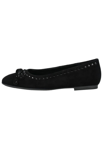 Gabor Ballerinas Veloursleder Schwarz - surf4shoes