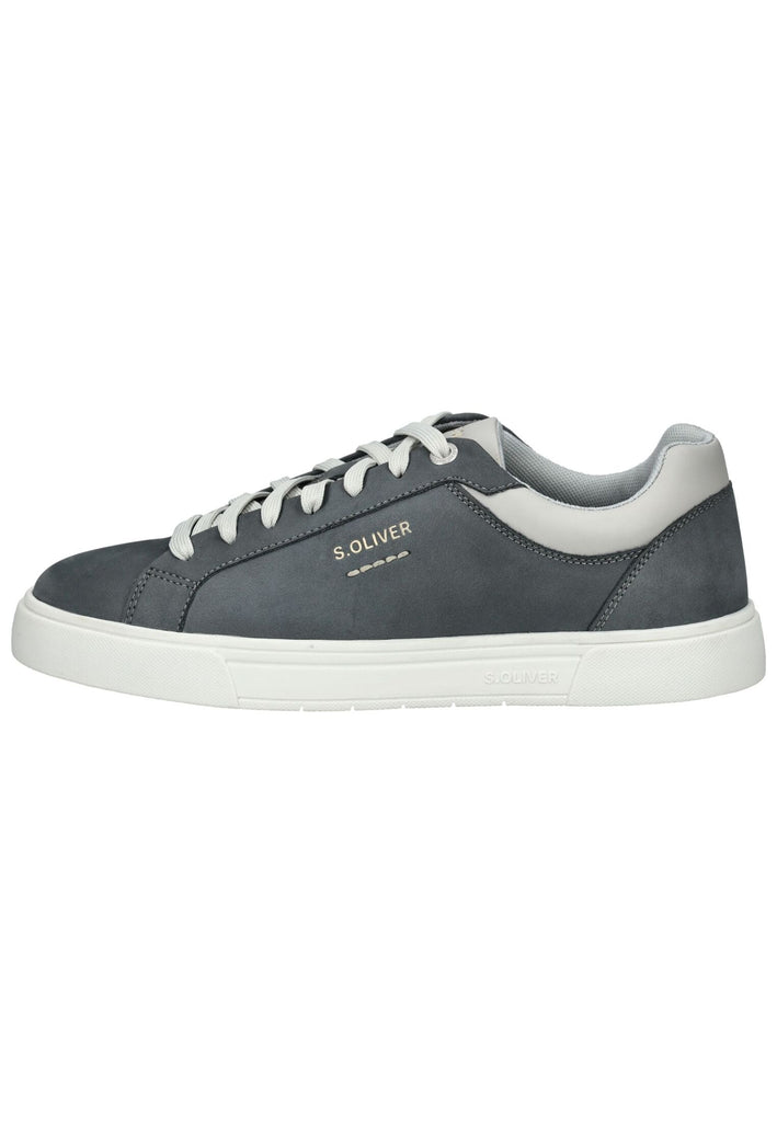 s.Oliver Sneaker Nubukleder Blau - surf4shoes
