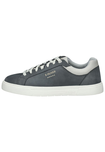 s.Oliver Sneaker Nubukleder Blau - surf4shoes