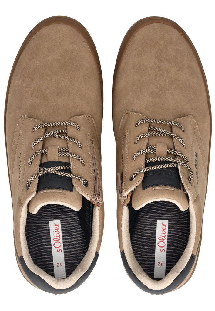 s.Oliver Sneaker Lederimitat Taupe - surf4shoes