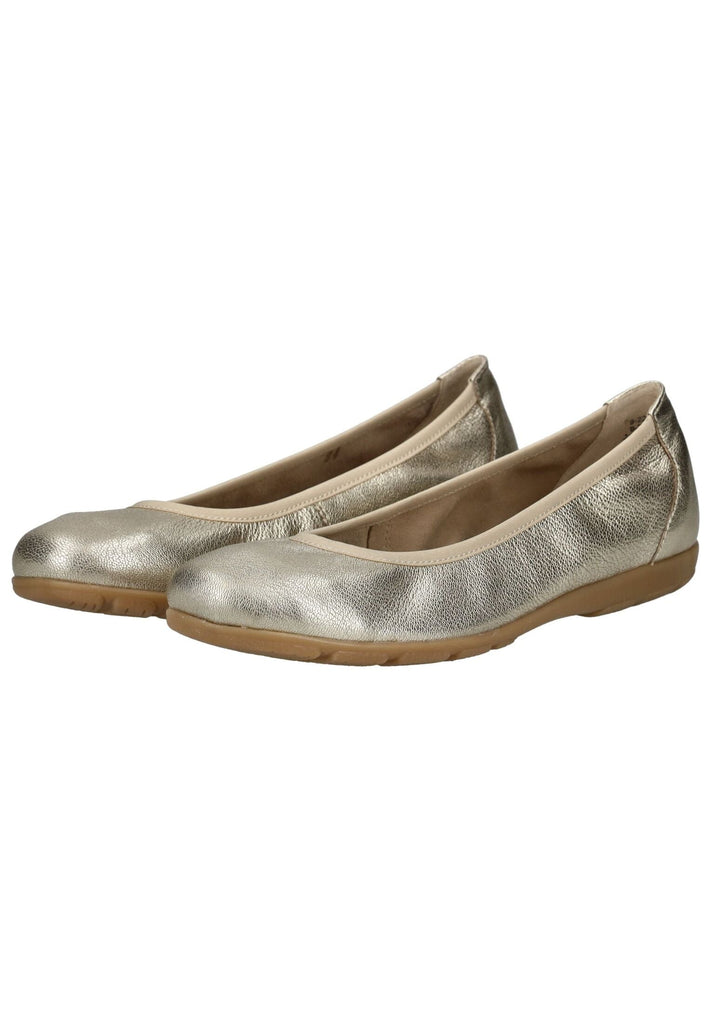 Caprice Ballerinas Leder Platin - surf4shoes