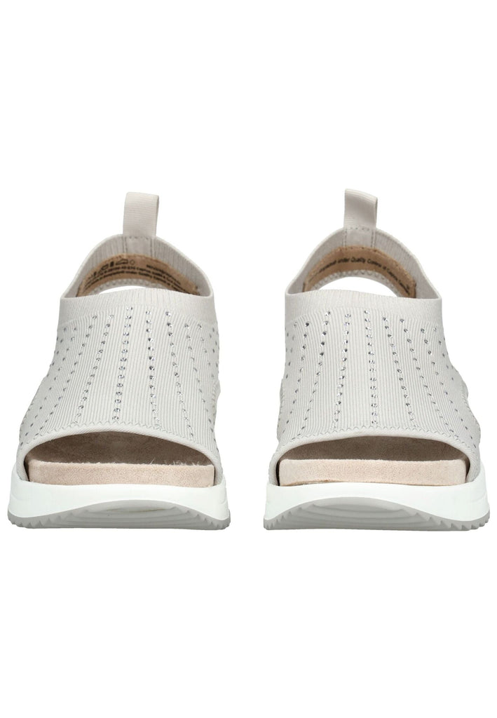 Caprice Sandalen Textil Hellgrau - surf4shoes