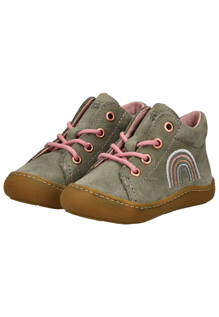 Pepino Halbschuhe Leder Grau/Rosa - surf4shoes