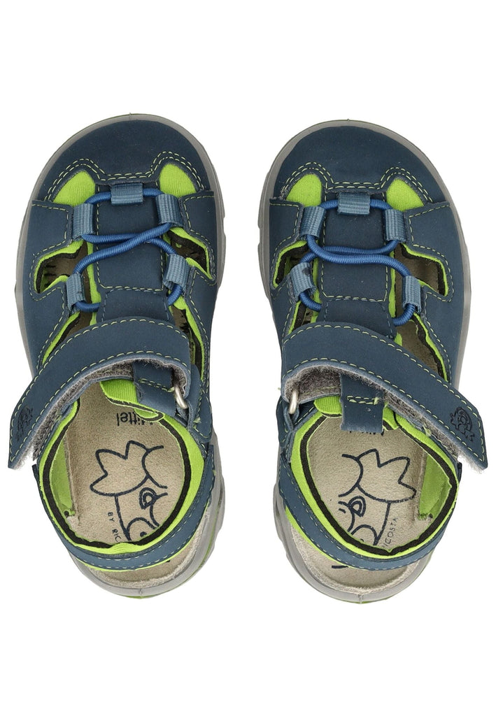 Pepino Halbschuhe Lederimitat/Textil Blau/Grün - surf4shoes