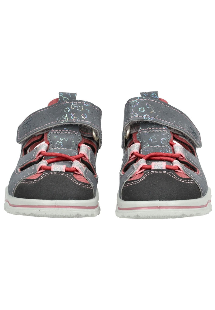 Pepino Halbschuhe Lederimitat/Textil Grau/Rosa - surf4shoes