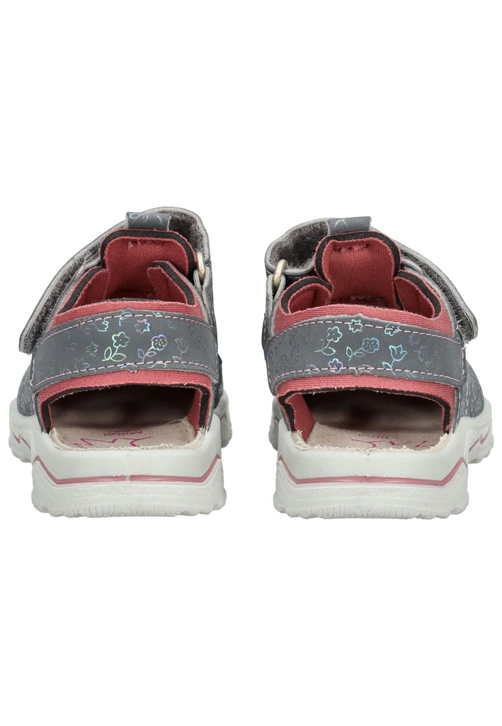 Pepino Halbschuhe Lederimitat/Textil Grau/Rosa - surf4shoes