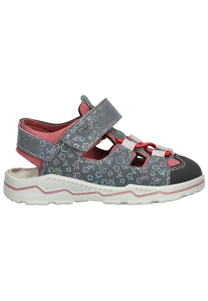 Pepino Halbschuhe Lederimitat/Textil Grau/Rosa - surf4shoes