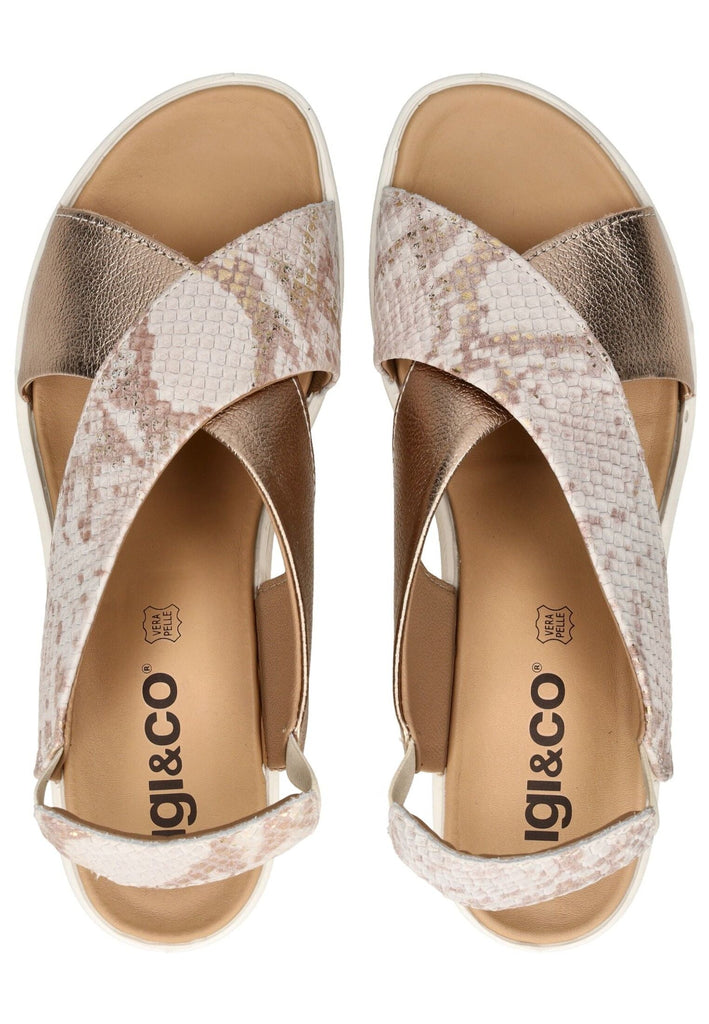 IGI&CO Sandalen Leder Platin - surf4shoes