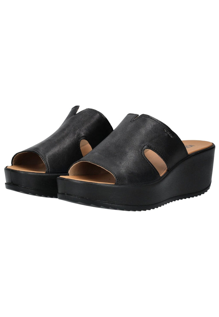 IGI&CO Pantoletten Leder Schwarz - surf4shoes