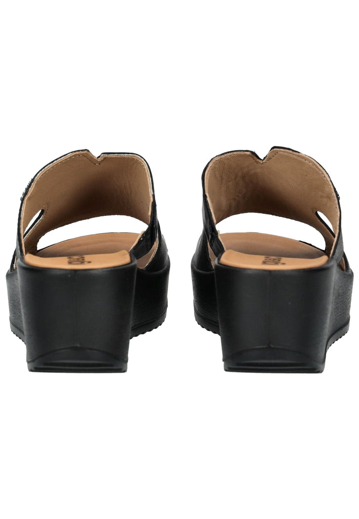 IGI&CO Pantoletten Leder Schwarz - surf4shoes