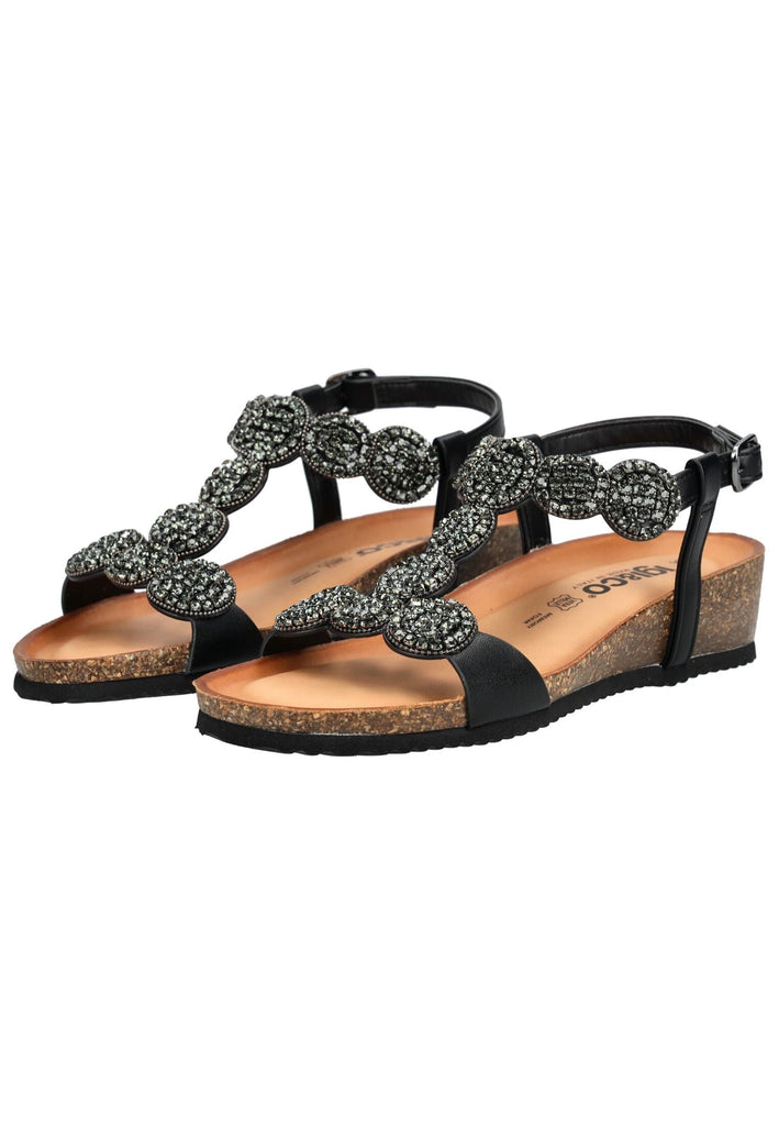 IGI&CO Sandalen Nappaleder Schwarz - surf4shoes