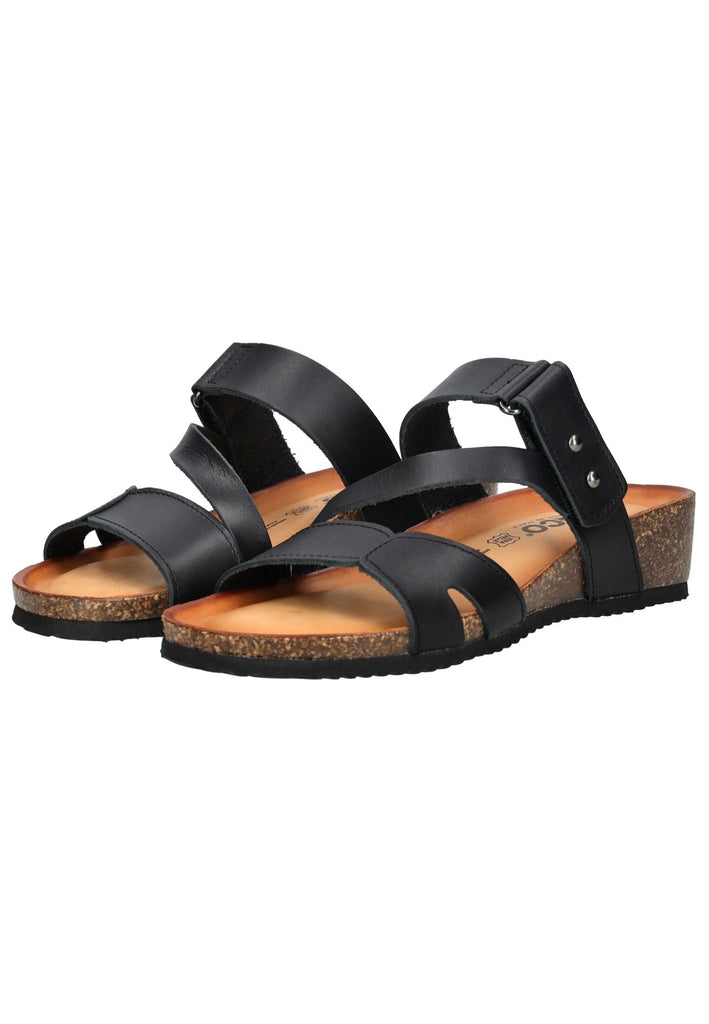 IGI&CO Pantoletten Leder Schwarz - surf4shoes