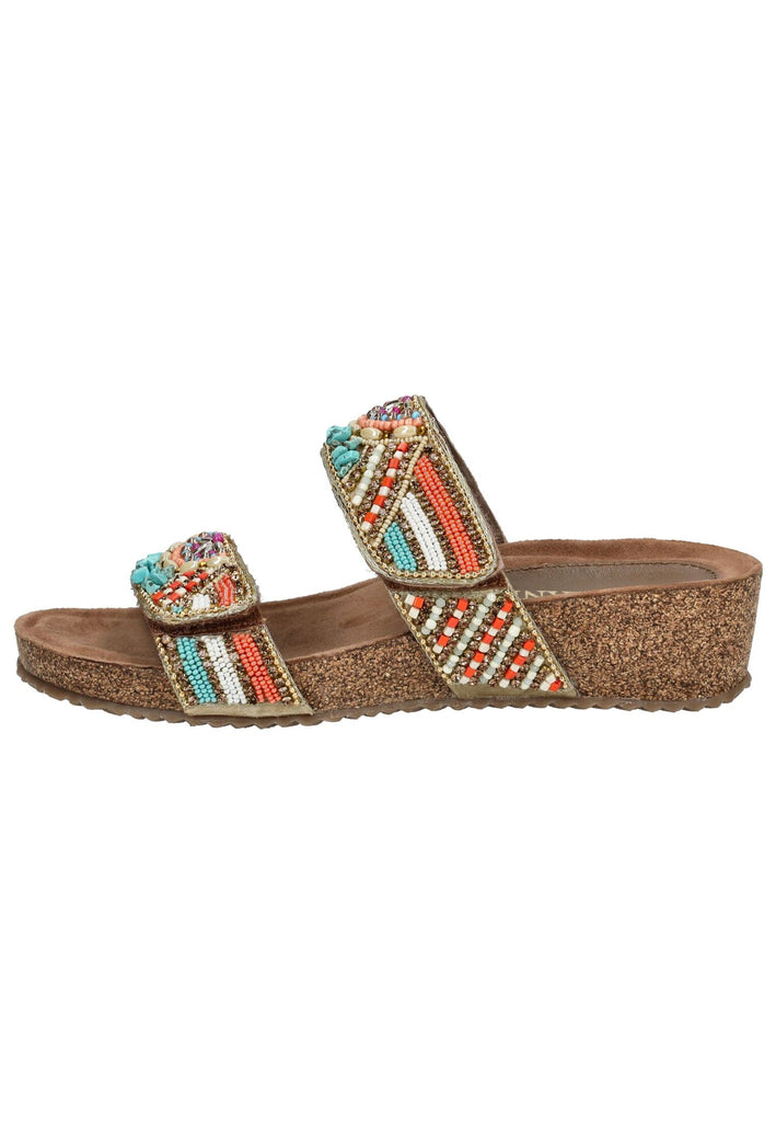 Lazamani Pantoletten Leder Multi - surf4shoes