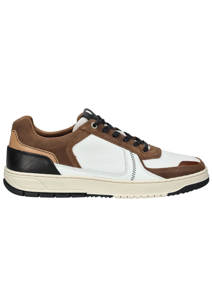 Bullboxer Sneaker Leder Weiß/Braun - surf4shoes