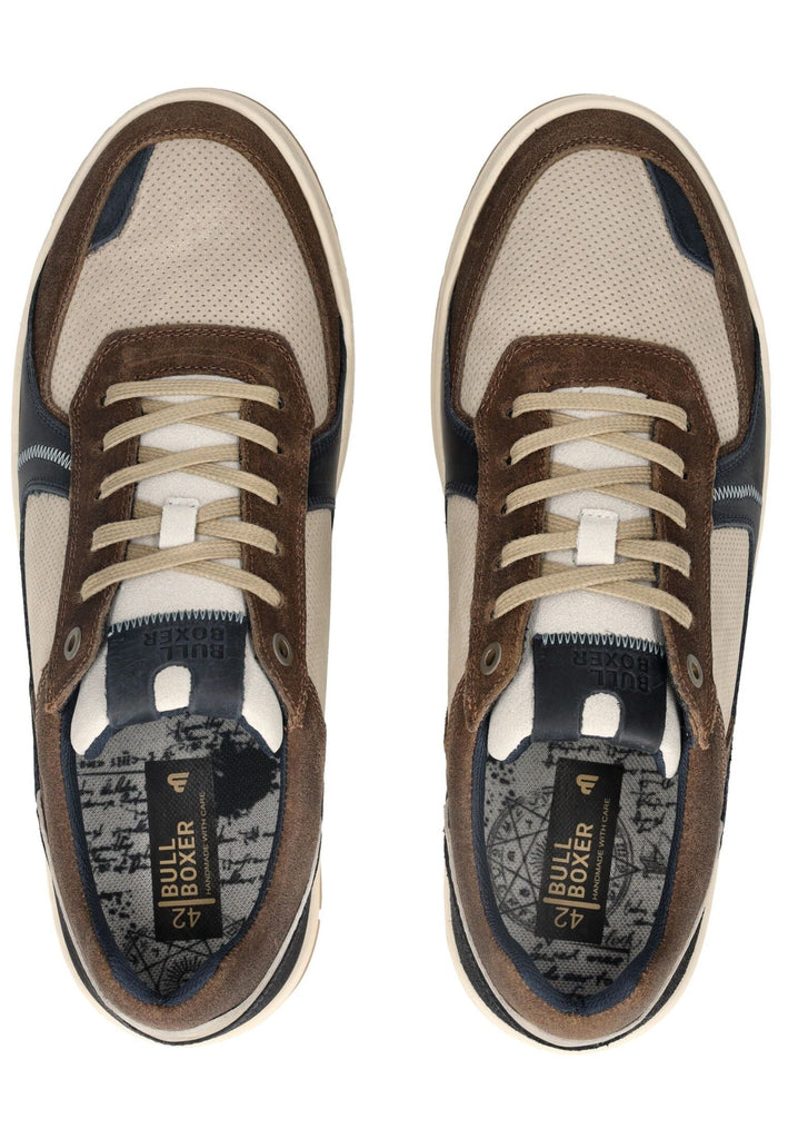 Bullboxer Sneaker Leder Grau/Braun - surf4shoes