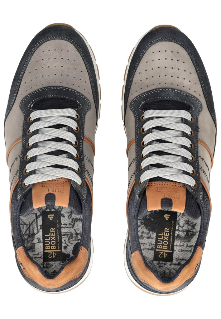 Bullboxer Sneaker Leder/Textil Navy/Grau - surf4shoes