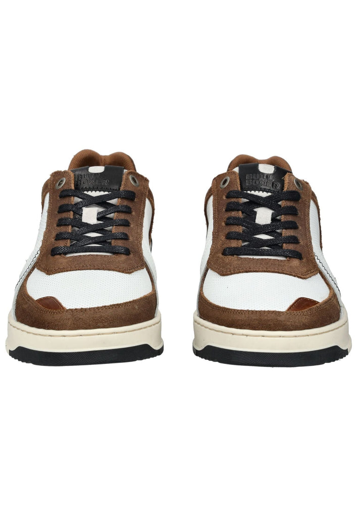 Bullboxer Sneaker Leder Weiß/Braun - surf4shoes