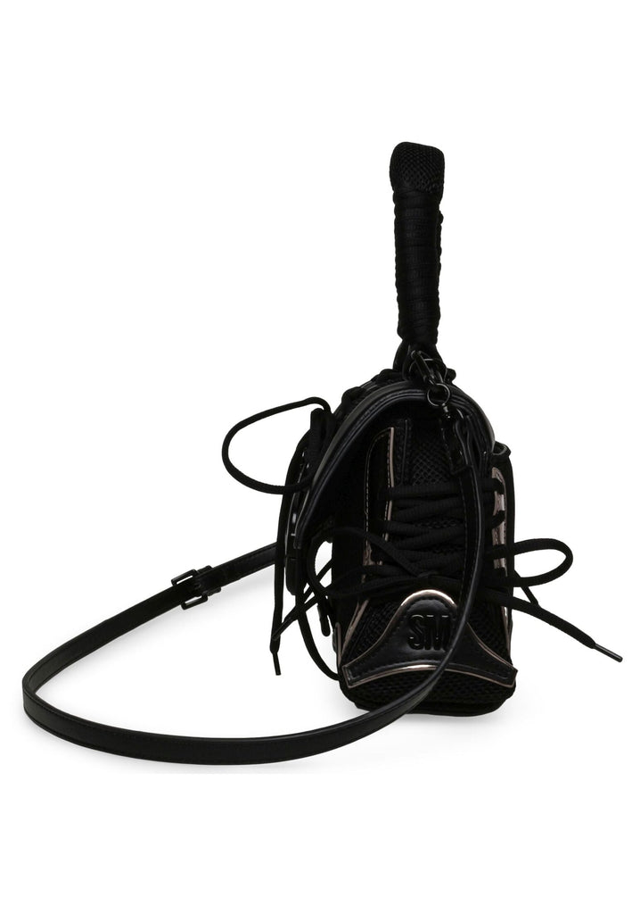 Steve Madden Taschen Lederimitat/Textil Schwarz/Silber - surf4shoes