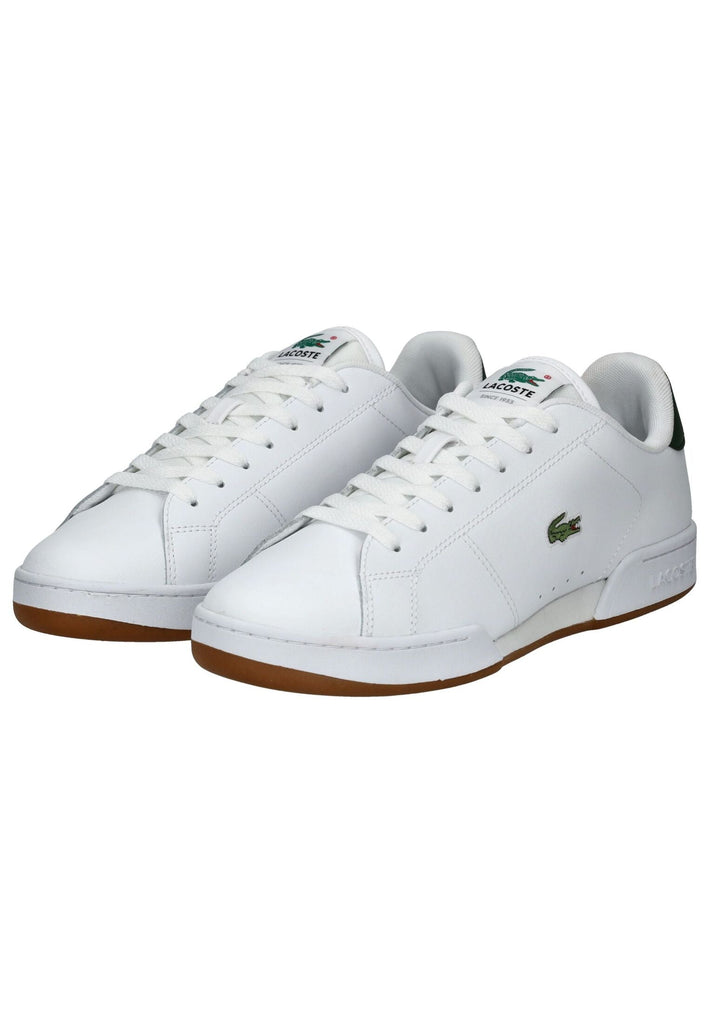Lacoste Sneaker Leder/Textil Weiß/Grün - surf4shoes