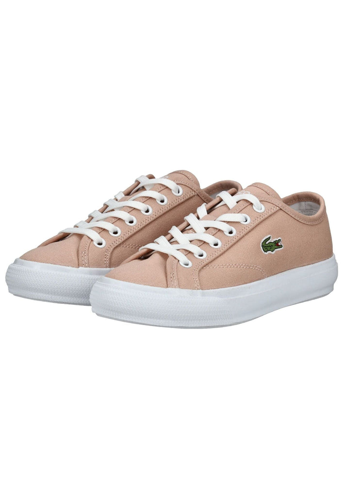 Lacoste Sneaker Baumwolle Pink/Weiß - surf4shoes